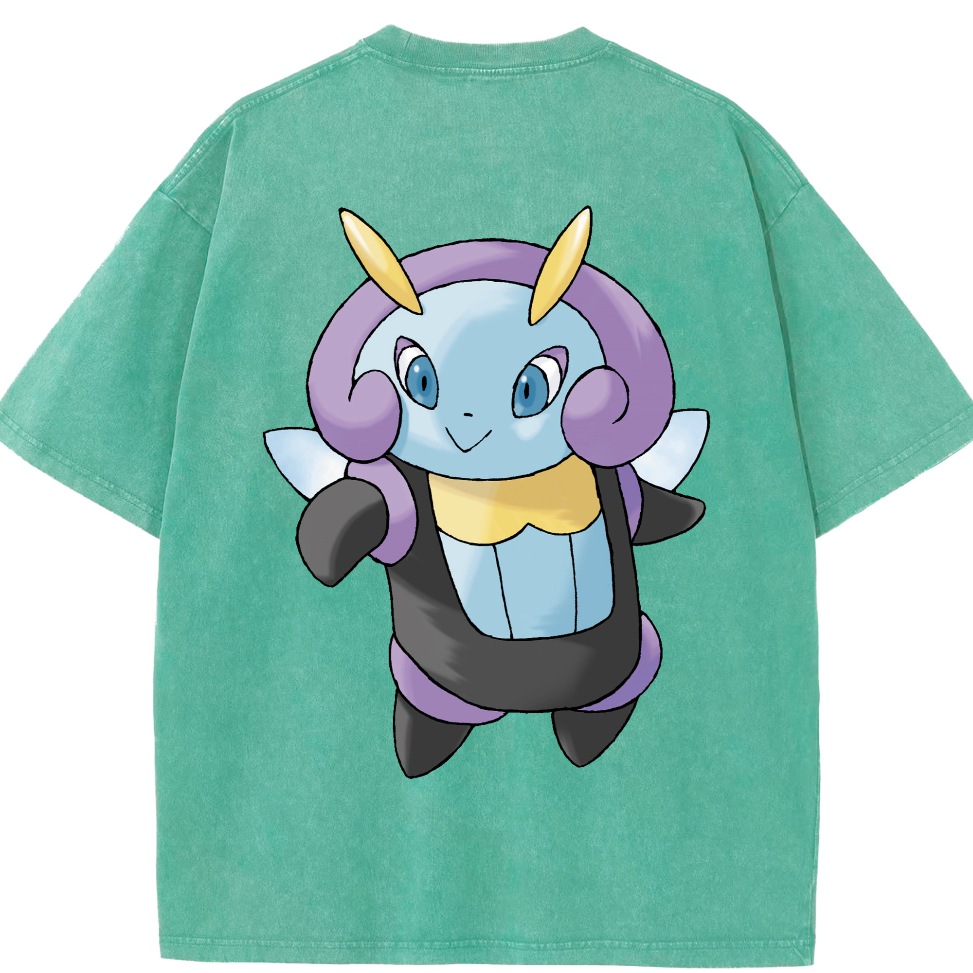 （画像用） ポケットモンスター Pokémon 綿100% ヴィンテージ風 半袖Tシャツ（背面プリント）